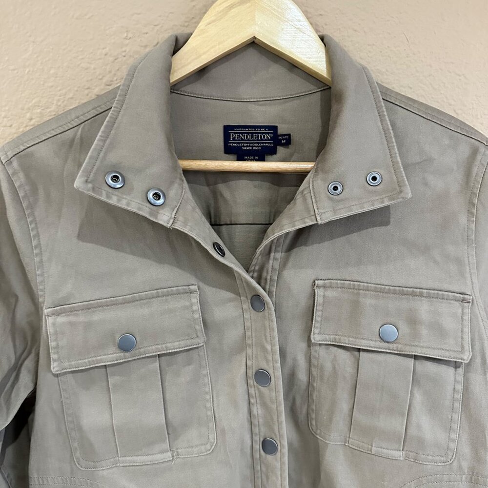 Pendleton Jacket Womens Medium Petite Malin Tan B… - image 2